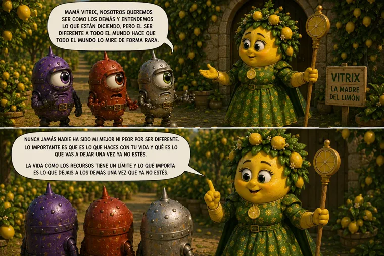 Viñeta de las Historias Cítrix con mamá Vitrix